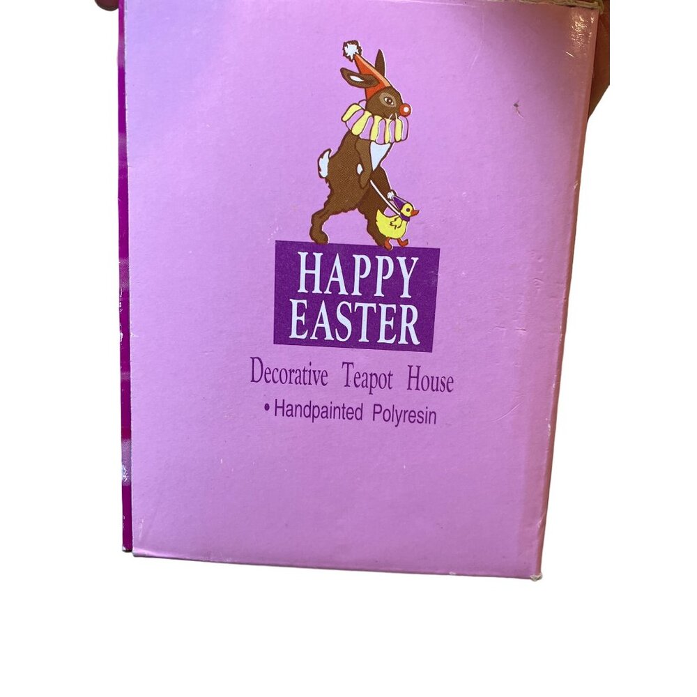Decorative Easter Village Teapot Shaped House - Picture 12 of 14